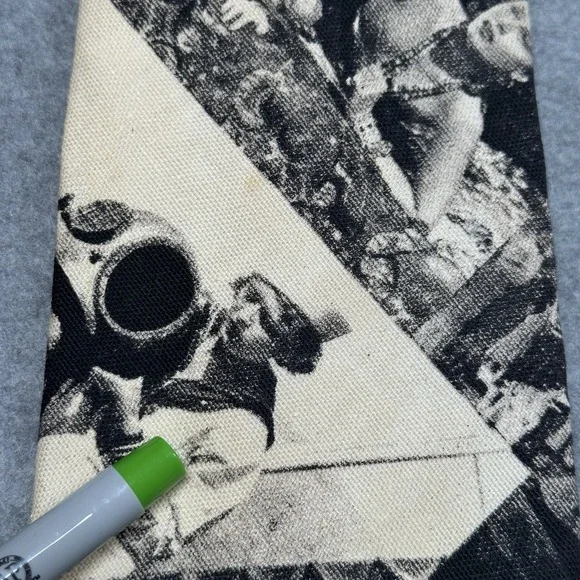 Vintage Delio Collection Old Hollywood Movie Star Novelty Tie 52x4in NOTE - Picture 3 of 7